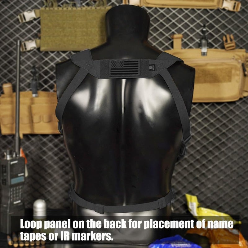 KRYDEX Laser Cut Shoulder Strap H Harness and Back Strap with Quick Release Buckles for MK3 MK4 MK5 Chest Rig - Image 4